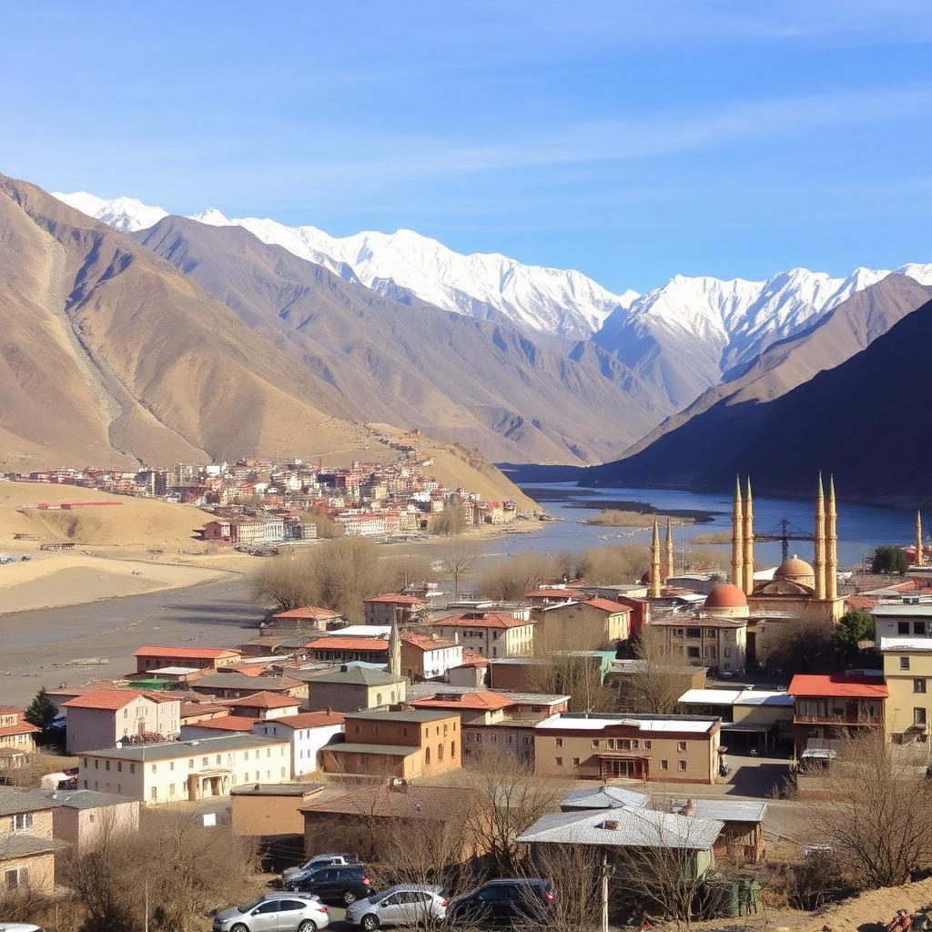 Kargil Town in Ladakh