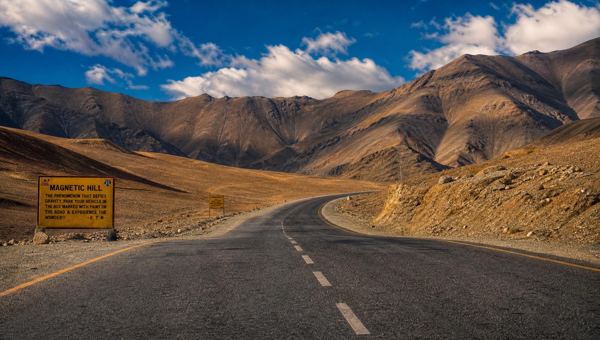 Magnetic Hill in Ladakh