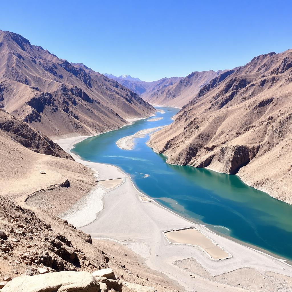 Sangam (Indus–Zanskar Confluence) in Ladakh