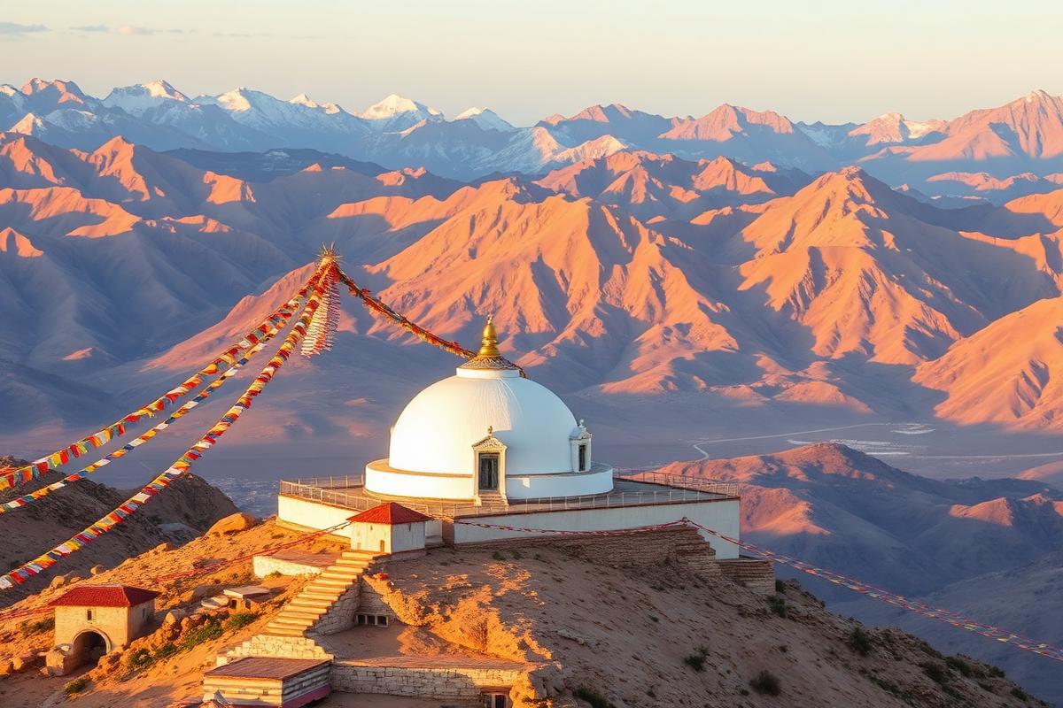 Shanti Stupa in Ladakh